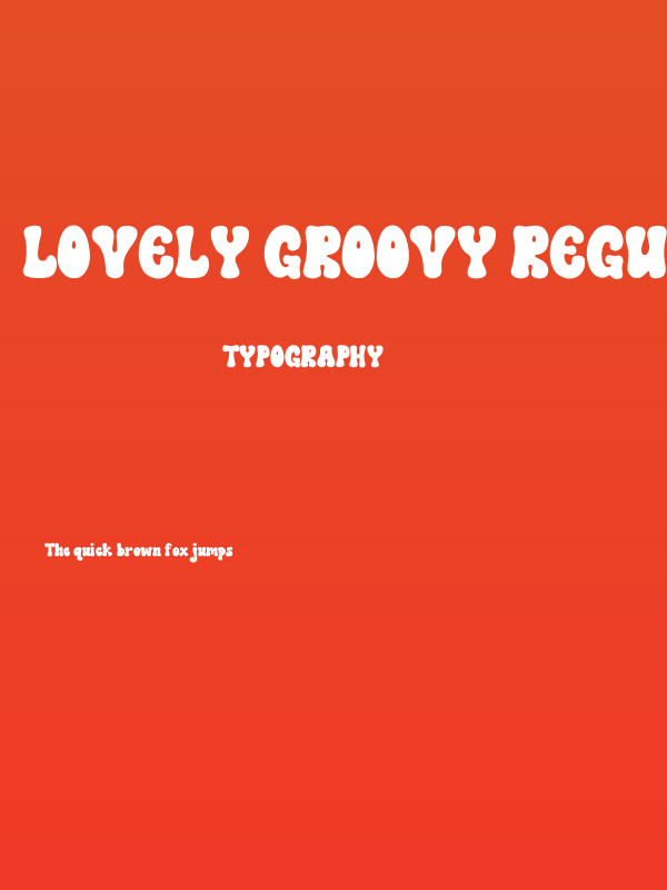 Lovely Groovy Regular Poster