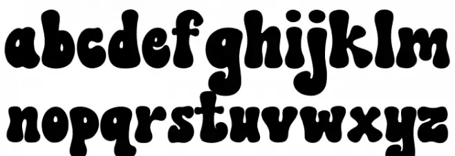 Lovely Groovy Regular Font LOWERCASE