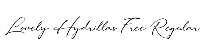 Lovely Hydrillas Free Regular Font