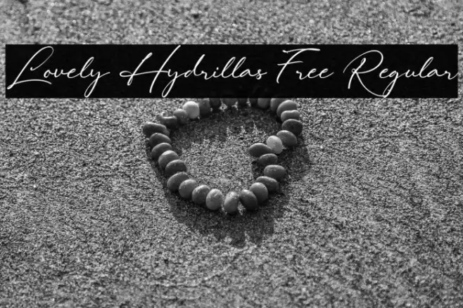 Lovely Hydrillas Free Regular Font examples