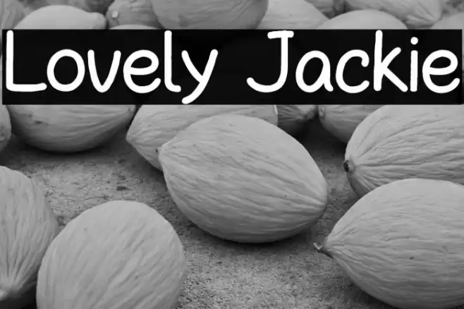 Lovely Jackie Font examples