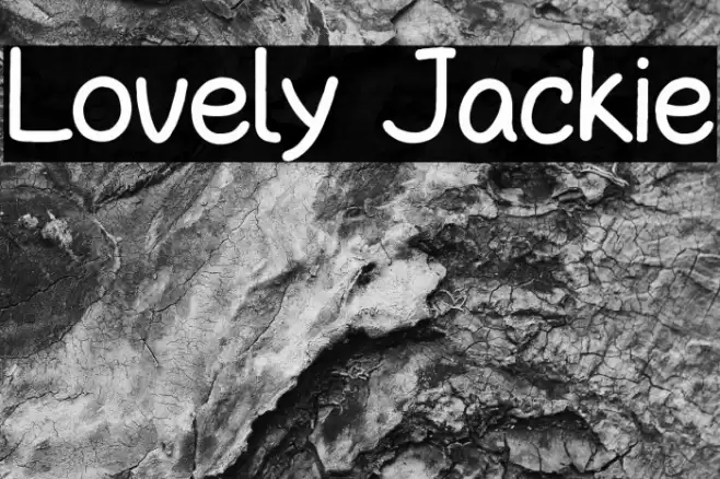 Lovely Jackie Font examples