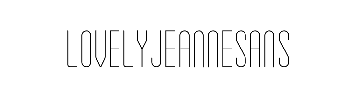 Lovely Jeanne Sans Schriftart