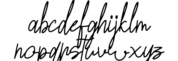 Lovely Jeanne Script Font LOWERCASE