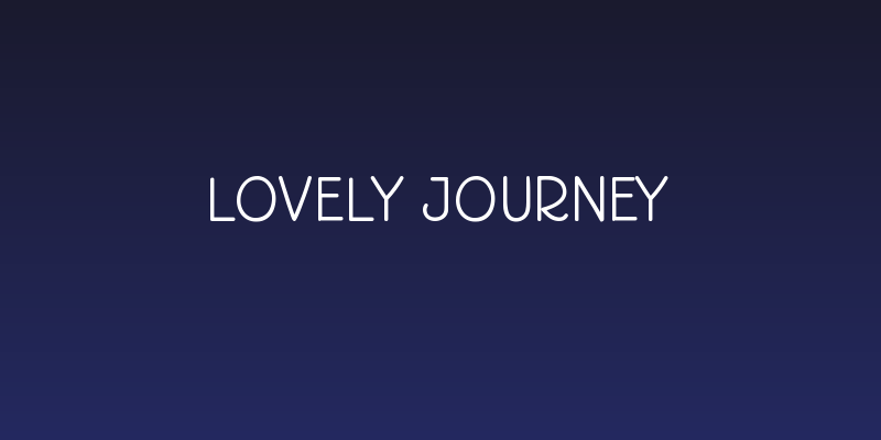 Lovely Journey Social Header
