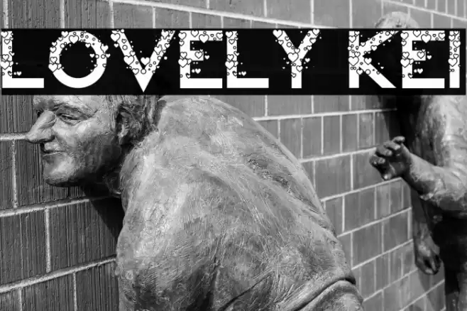 Lovely Kei Шрифта examples