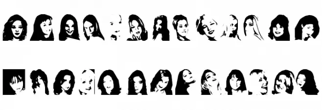 Lovely Ladies Polices MAJUSCULES