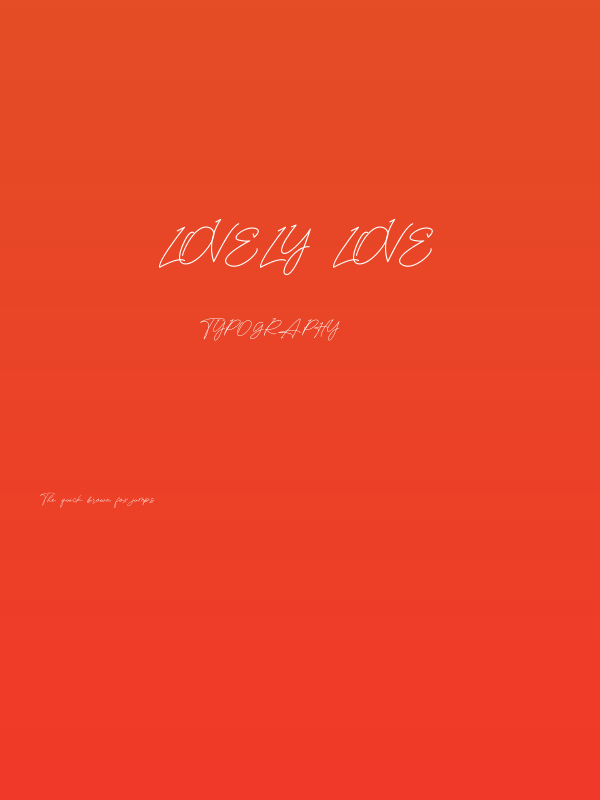 Lovely Love Poster