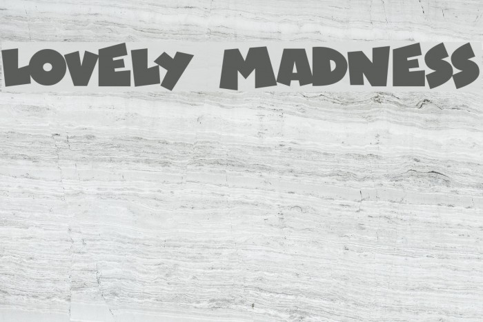 Lovely Madness Font examples