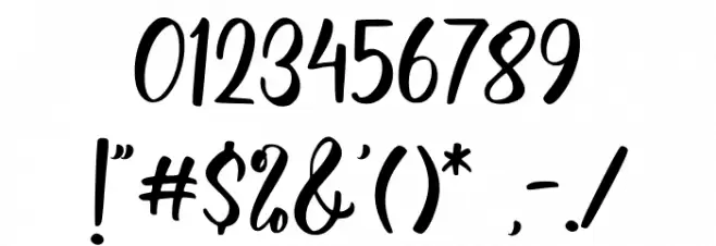 Lovely Melody Font OTHER CHARS