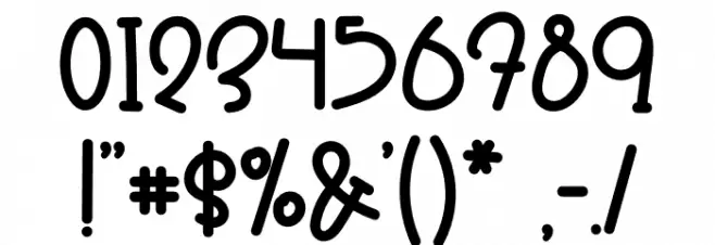 Lovely Melody Font OTHER CHARS