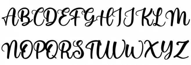 Lovely Melody Font Litere mari