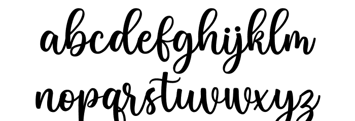 Lovely Melody Font LOWERCASE