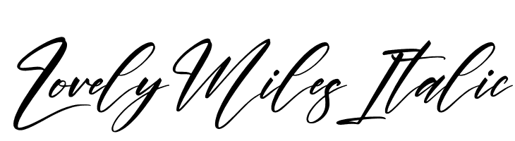 Lovely Miles Italic  لخطوط تنزيل