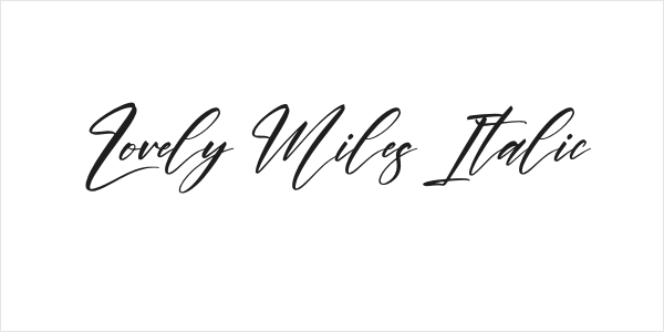 Lovely Miles Italic Logo