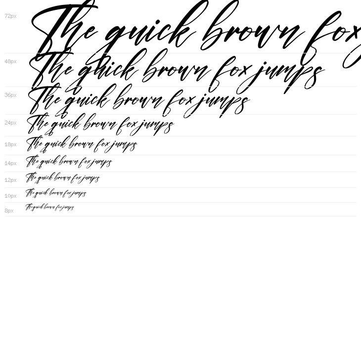 Lovely Miles Italic Waterfall