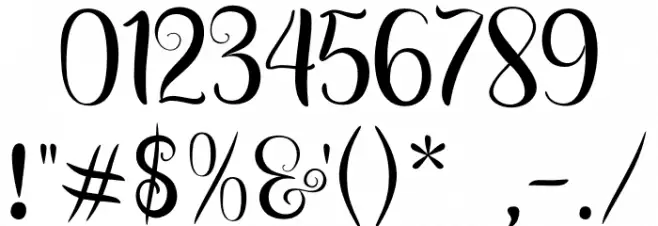 Lovely Moments Font OTHER CHARS