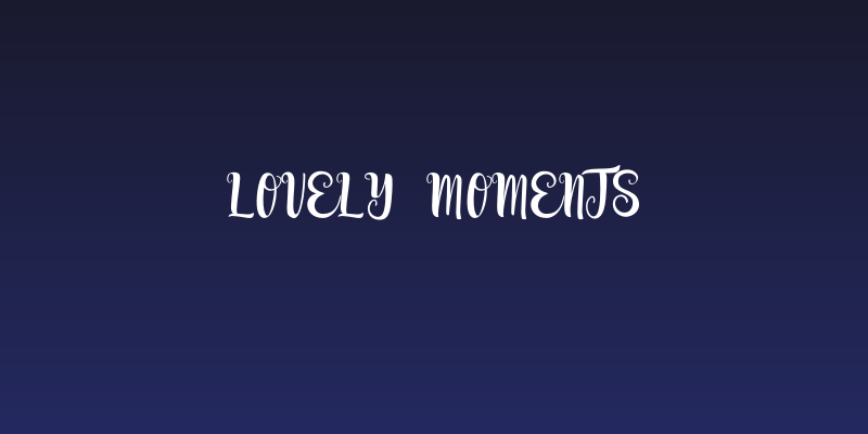 Lovely Moments Social Header