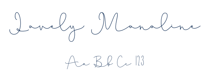 Lovely Monoline Font Preview