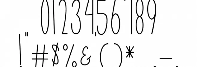 Lovely Monoline Schriftart Anderer Schreiben