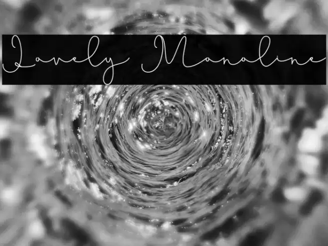 Lovely Monoline Schriftart examples