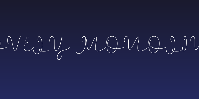 Lovely Monoline Social Header