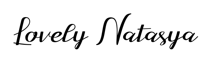 Lovely Natasya  नि: शुल्क फ़ॉन्ट्स डाउनलोड