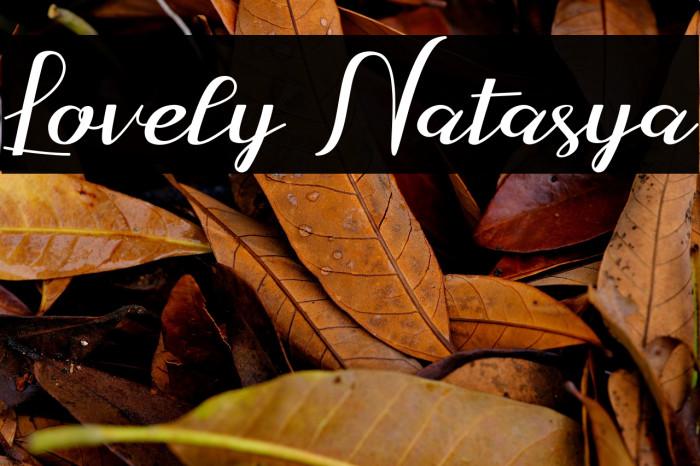 Lovely Natasya Example 1