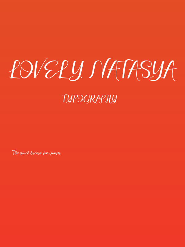 Lovely Natasya Poster