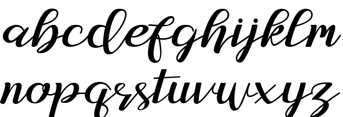 Lovely Natasya Font LOWERCASE