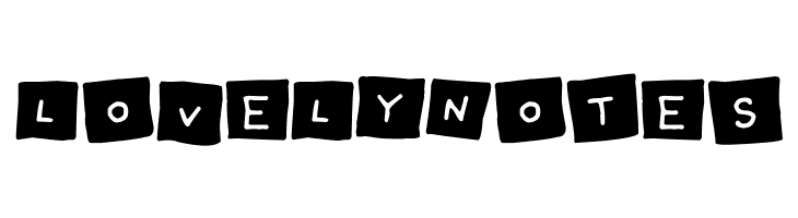 Lovely Notes Font