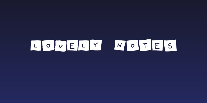 Lovely Notes Social Header