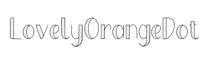 Lovely Orange Dot  font caratteri gratis