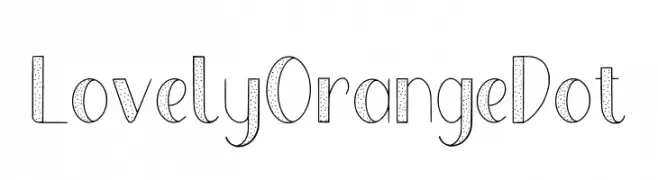 Lovely Orange Dot  Frei Schriftart Herunterladen
