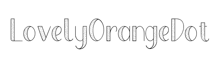 Lovely Orange Dot  Скачать бесплатные шрифты