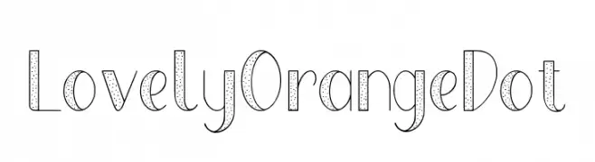 Lovely Orange Dot  font caratteri gratis