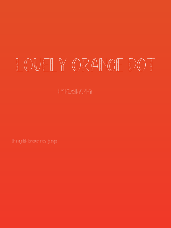 Lovely Orange Dot Poster