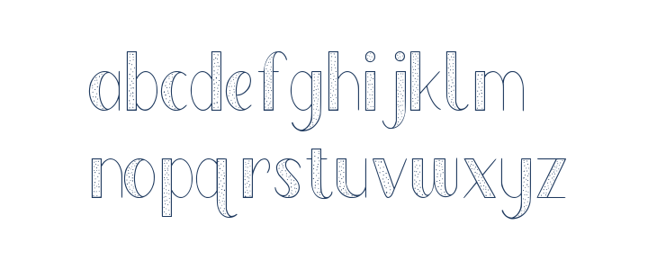 Lovely Orange Dot Lowercase