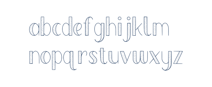 Lovely Orange Dot Lowercase