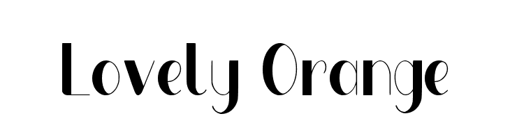 Lovely Orange  font caratteri gratis
