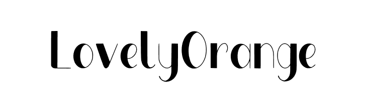 Lovely Orange  フリーフォントのダウンロード