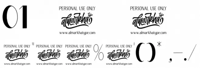 Lovely Orange Font OTHER CHARS