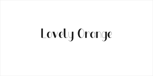 Lovely Orange Logo