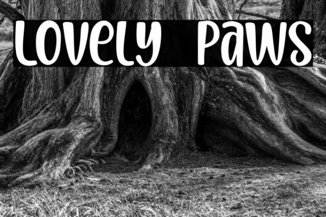 Lovely Paws Font examples