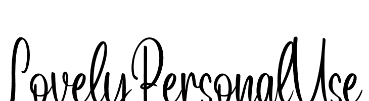 Lovely Personal Use  Frei Schriftart Herunterladen
