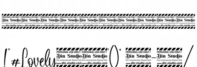 Lovely Personal Use Font OTHER CHARS