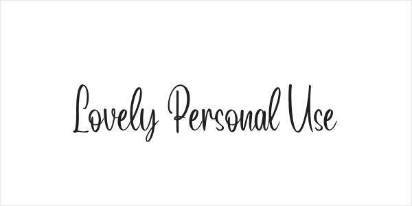 Lovely Personal Use Logo