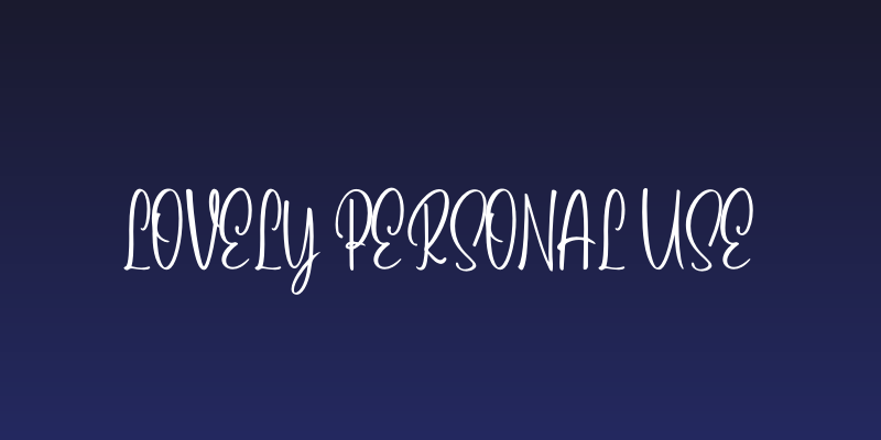 Lovely Personal Use Social Header