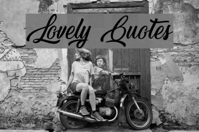 Lovely Quotes Font examples