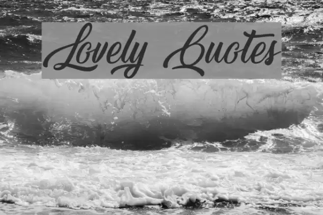 Lovely Quotes Font examples